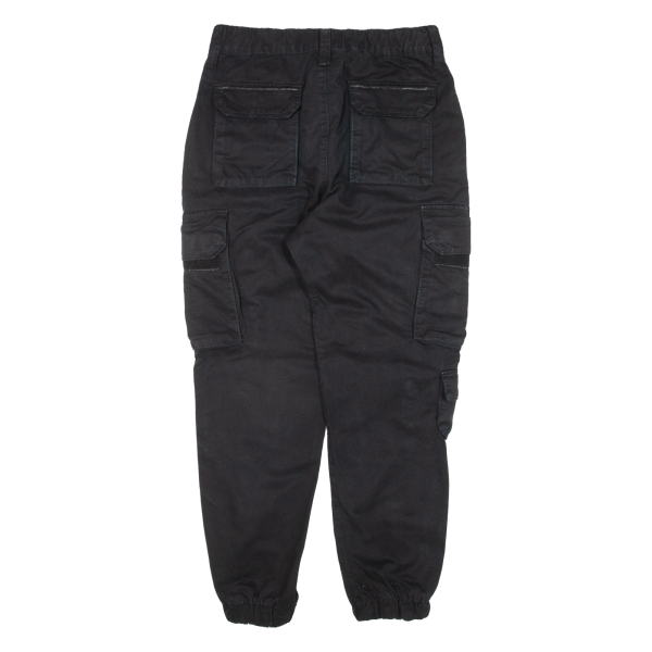 Cargo Womens Trousers Black Regular Tapered W28 L26 Online