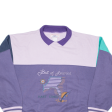 LIMITED STOCK Best of AMerica Womens Sweatshirt Purple Collared L on Sale