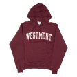 CHAMPION Westmont Mens Maroon Hoodie USA S Fashion