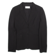 BOSS Womens Blazer Jacket Black Wool UK 8 For Discount