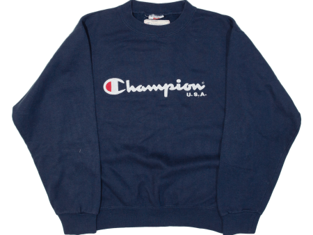 CHAMPION USA Mens Sweatshirt Blue S Online now