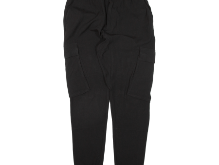 Cargo Womens Trousers Black Regular Tapered W27 L28 Discount