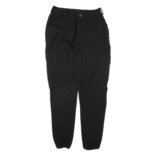 Cargo Womens Trousers Black Regular Tapered W27 L28 Discount