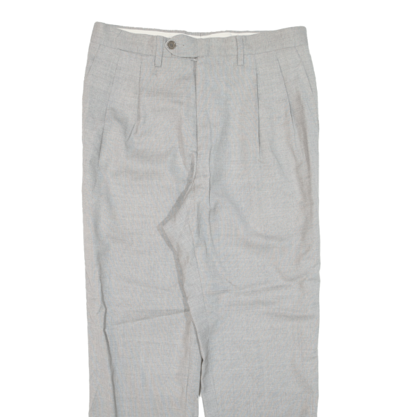 Womens Trousers Grey Regular Tapered Wool W29 L25 Online now