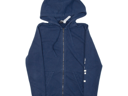 ADIDAS Boys Blue Hoodie Full Zip S Discount