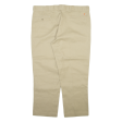 DICKIES 874 Workwear Mens Trousers Beige Relaxed Straight W44 L29 Discount