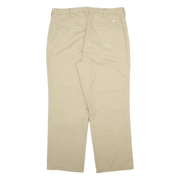 DICKIES Workwear Mens Trousers Beige Relaxed Straight W36 L28 Hot on Sale