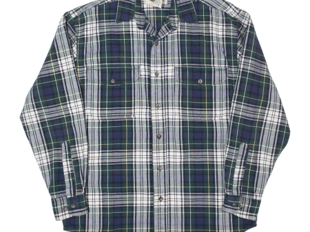 EDDIE BAUER Mens Shirt Green Check Long Sleeve S Online Hot Sale