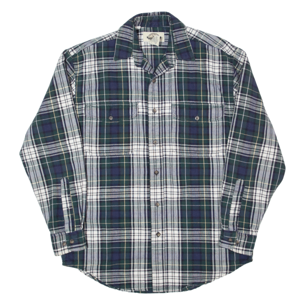 EDDIE BAUER Mens Shirt Green Check Long Sleeve S Online Hot Sale