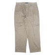 DOCKERS D3 Khaki Mens Trousers Grey Classic Straight W34 L29 Online now