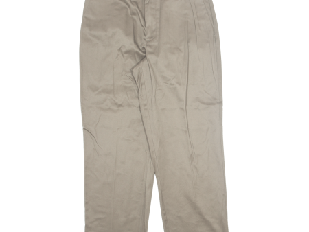 DOCKERS D3 Khaki Mens Trousers Grey Classic Straight W34 L29 Online now