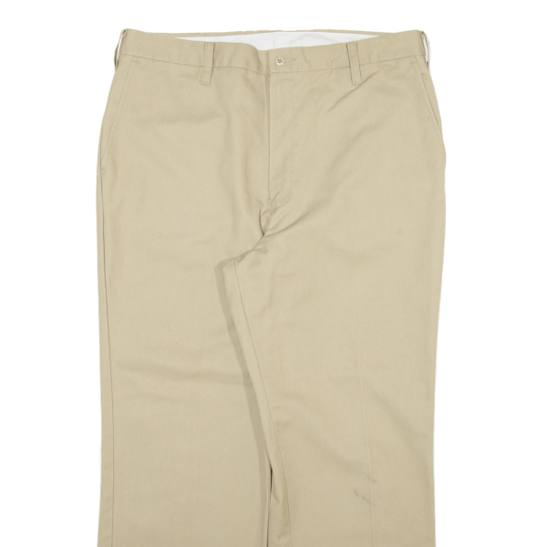 DICKIES Workwear Mens Trousers Beige Relaxed Straight W36 L28 Hot on Sale