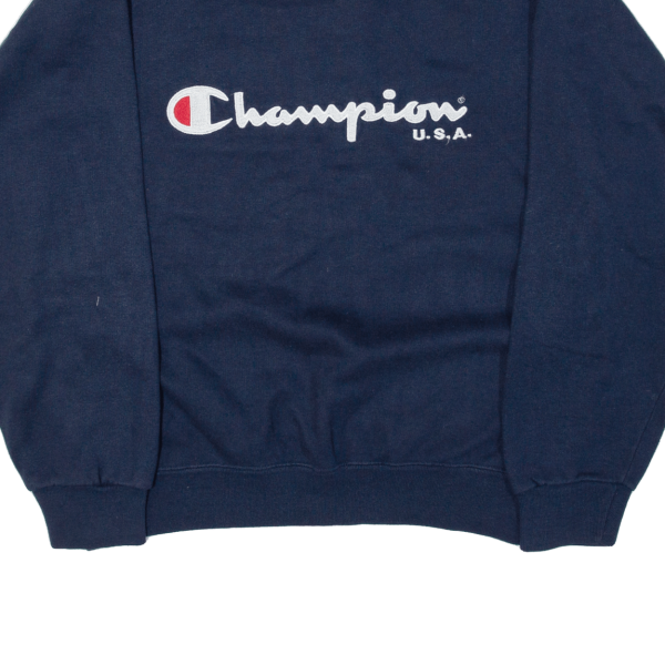 CHAMPION USA Mens Sweatshirt Blue S Online now