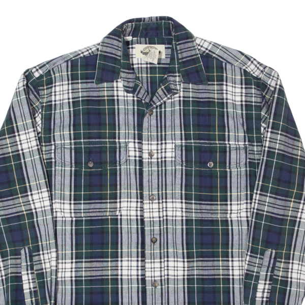 EDDIE BAUER Mens Shirt Green Check Long Sleeve S Online Hot Sale