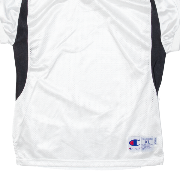 CHAMPION Girls Jersey White V-Neck XL Discount