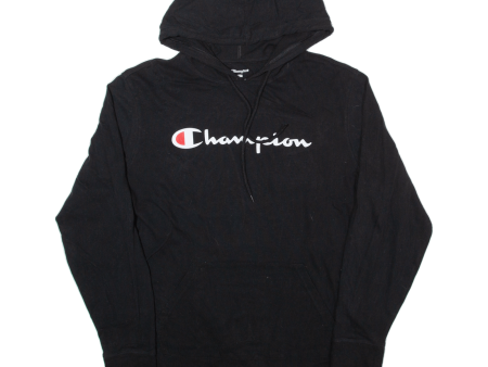 CHAMPION Lightweight Mens Black Hoodie M Supply