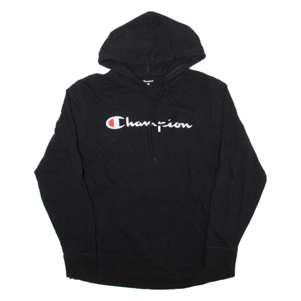 CHAMPION Lightweight Mens Black Hoodie M Supply