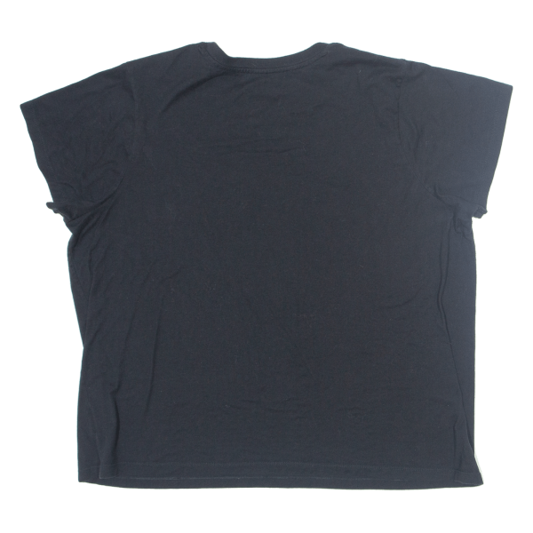 CHAMPION Cropped Womens T-Shirt Black 2XL Discount