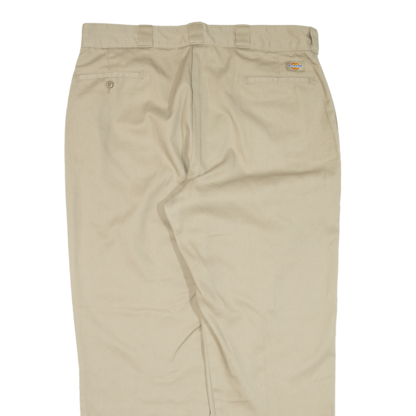 DICKIES Workwear Mens Trousers Beige Regular Straight W38 L29 Sale