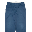 DICKIES Workwear Mens Trousers Blue Regular Straight W36 L28 Online Hot Sale