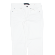 CALVIN KLEIN JEANS Crop Womens Trousers Cream Slim Skinny W29 L27 Cheap