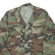 Army Woodland Combat Mens Military Jacket Green Camouflage S on Sale