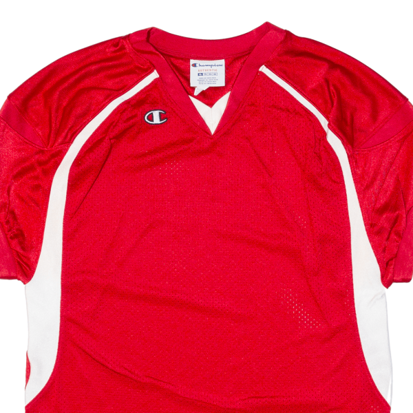 CHAMPION Boys Jersey Red V-Neck XL Online