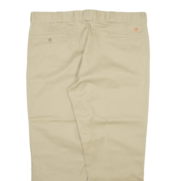 DICKIES 874 Workwear Mens Trousers Beige Relaxed Straight W44 L29 Discount