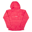 COLUMBIA Lightweight Womens Puffer Jacket Red Hooded XS Online Hot Sale