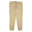 CLOCKHOUSE Cargo Mens Trousers Beige Slim Skinny W36 L32 Online Hot Sale