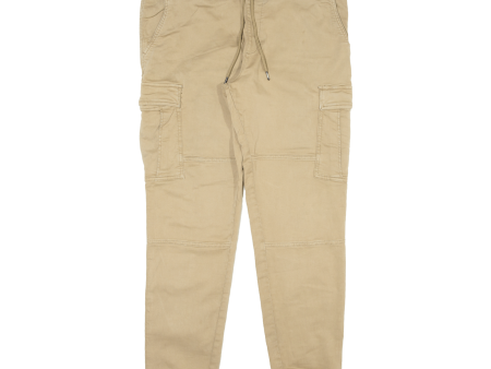 CLOCKHOUSE Cargo Mens Trousers Beige Slim Skinny W36 L32 Online Hot Sale