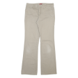 DICKIES Workwear Womens Trousers Beige Slim Bootcut W30 L29 Discount