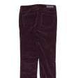 CALVIN KLEIN JEANS Ultimate Womens Corduroy Trousers Maroon Slim Skinny W28 L30 on Sale