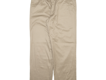 DOCKERS Mens Trousers Beige Regular Straight W36 L29 Online Sale