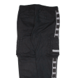 BLACK SQUAD Cargo Womens Trousers Black Regular Tapered W32 L28 on Sale