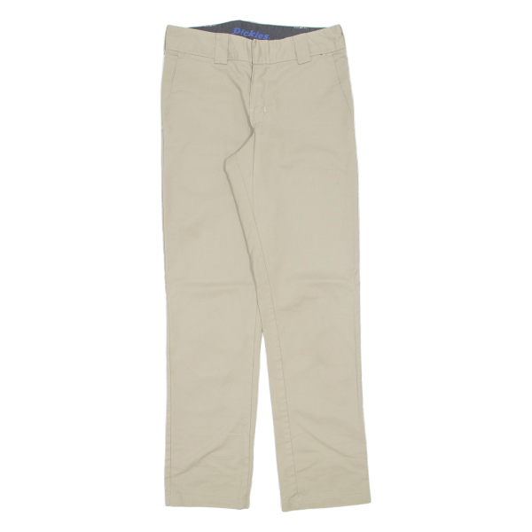 DICKIES Flex Workwear Mens Trousers Beige Slim Tapered W29 L32 on Sale