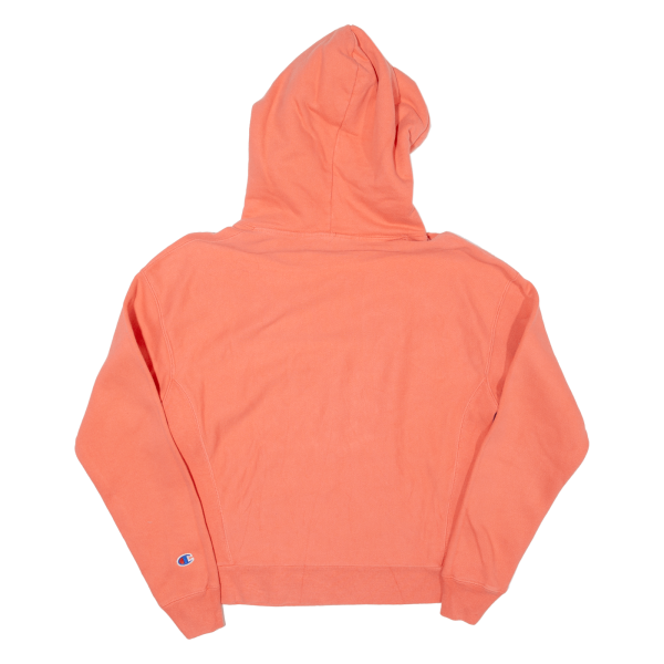 CHAMPION REVERSE WEAVE Womens Orange Hoodie M Sale