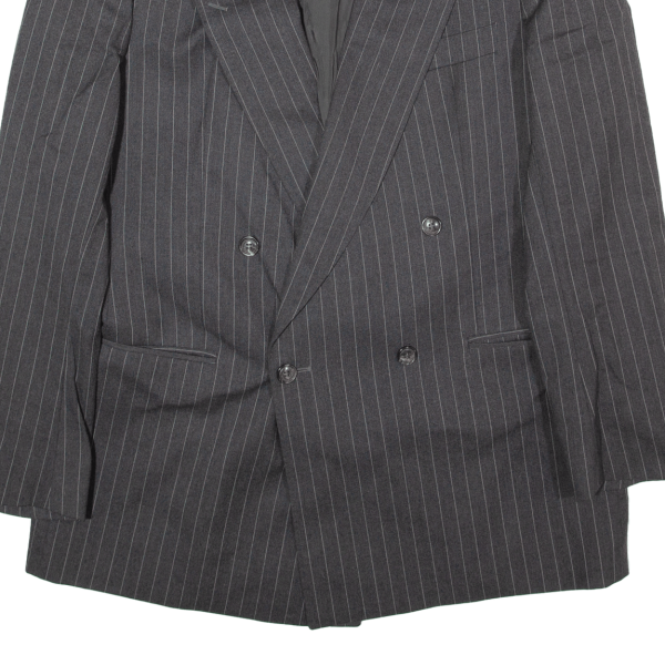 BOSS Mens Blazer Jacket Grey Striped L For Sale