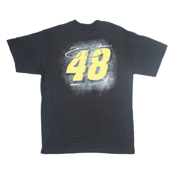 CHASE AUTHENTICS Jimmie Johnson Mens Biker T-Shirt Black USA L Online now