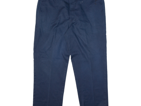 DICKIES Workwear 874 Mens Trousers Blue Regular Straight W40 L30 on Sale