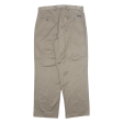 DOCKERS D3 Khaki Mens Trousers Grey Classic Straight W34 L29 Online now