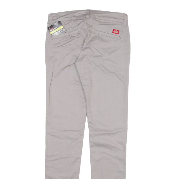 DICKIES Twill Pant Womens Trousers Grey Slim Skinny W27 L31 Hot on Sale