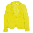 ARMANI EXCHANGE Womens Blazer Jacket Yellow Viscose L Discount