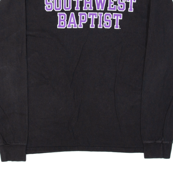 CHAMPION Southwest Baptist Mens T-Shirt Black Long Sleeve USA M Online Sale