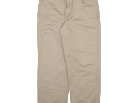 DOCKERS Chino Mens Trousers Beige Relaxed Straight W34 L29 Sale