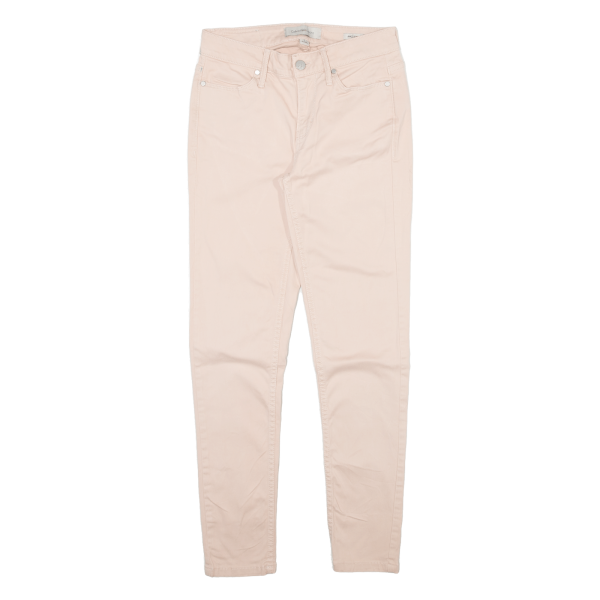 CALVIN KLEIN JEANS Ankle Womens Trousers Pink Slim Skinny W25 L26 on Sale