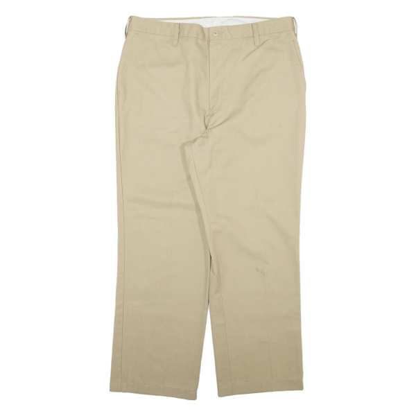 DICKIES Workwear Mens Trousers Beige Relaxed Straight W36 L28 Hot on Sale