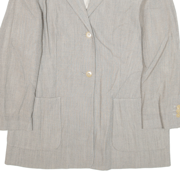 CERRUTI Womens Blazer Jacket Grey Wool L on Sale