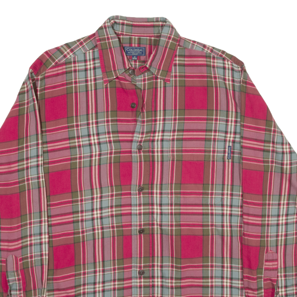 COLONIAL Womens Shirt Red Check Long Sleeve M Sale