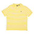 CHAPS Mens Polo Shirt Yellow Striped XL For Sale